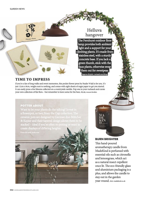 MadeKind featured in Homes & Interiors Scotland - October 2023
