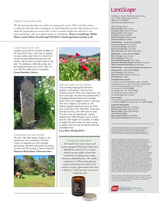 MadeKind Collaboration with Landscape Magazine - October 2023