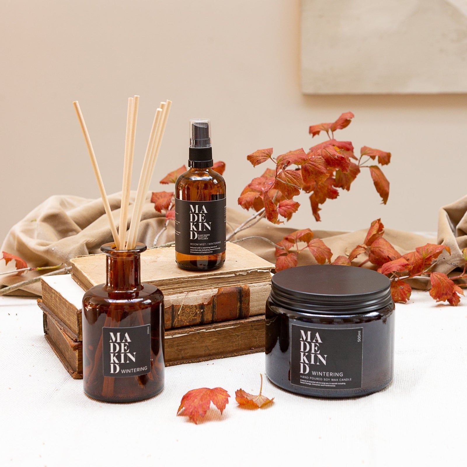 MadeKind home fragrance set with aromatherapy essential oils