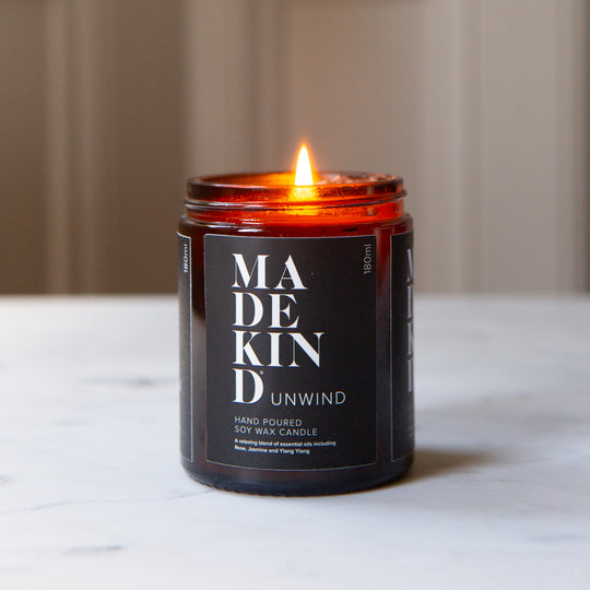 Soy Wax Aromatherapy Candle - Unwind 180ml