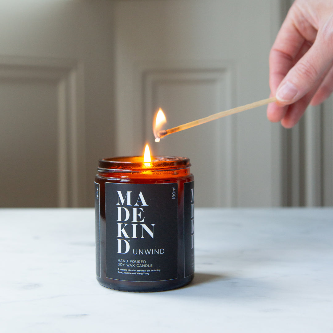 Soy Wax Aromatherapy Candle - Unwind 180ml