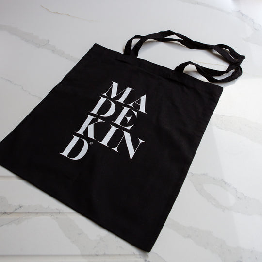 photo of madekind black tote bag 
