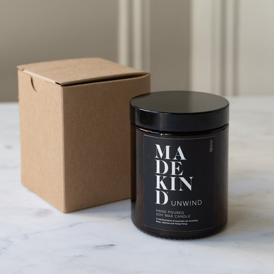 Soy Wax Aromatherapy Candle - Unwind 180ml