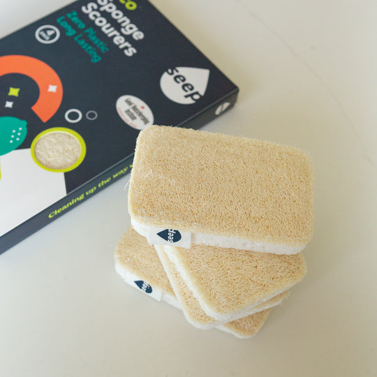 Seep Pack of 4 Eco Sponge Scourers