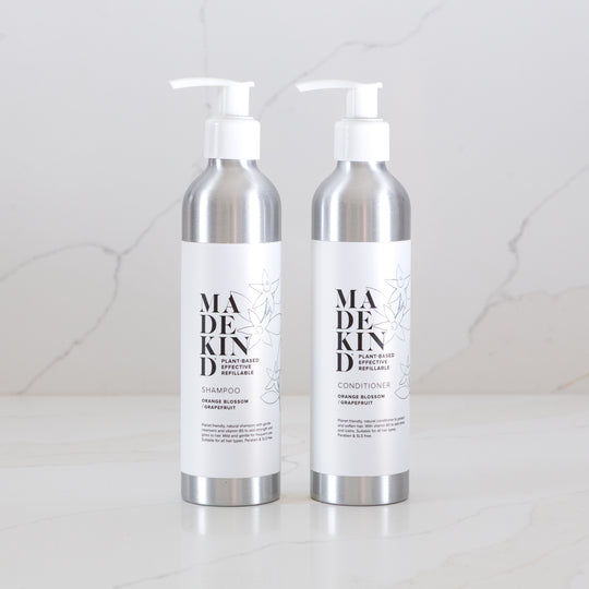 Aluminium Bottle with Pump for Body Wash, Shampoo or Conditioner