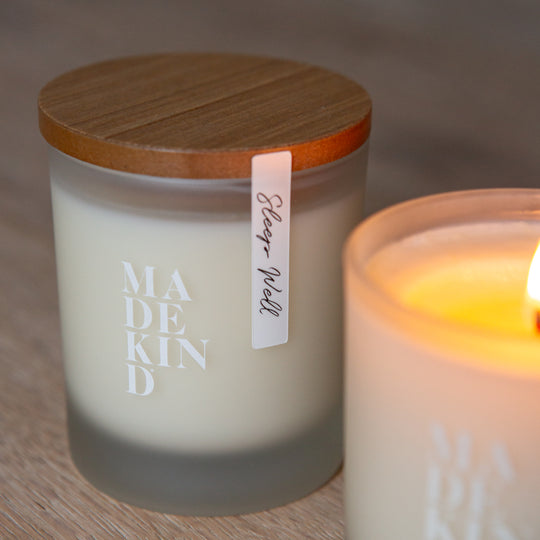 MadeKind aromatherapy 'sleep well' candle blended to enhance a good nights sleep