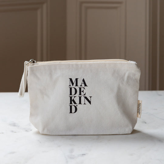 MadeKind Wash Bag with Travel Size Natural Toiletries