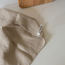 Load image into Gallery viewer, Woven Linen Natural Tea Towel
