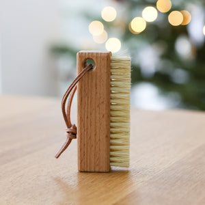 Natural Bristle Wooden Nail Brush