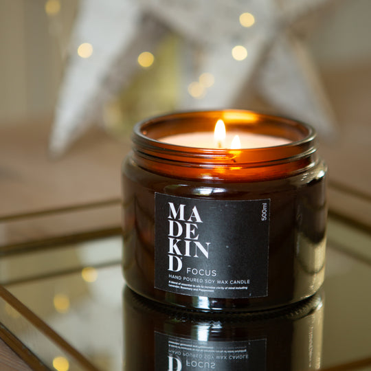 Soy Wax Aromatherapy Candle - Focus 500ml