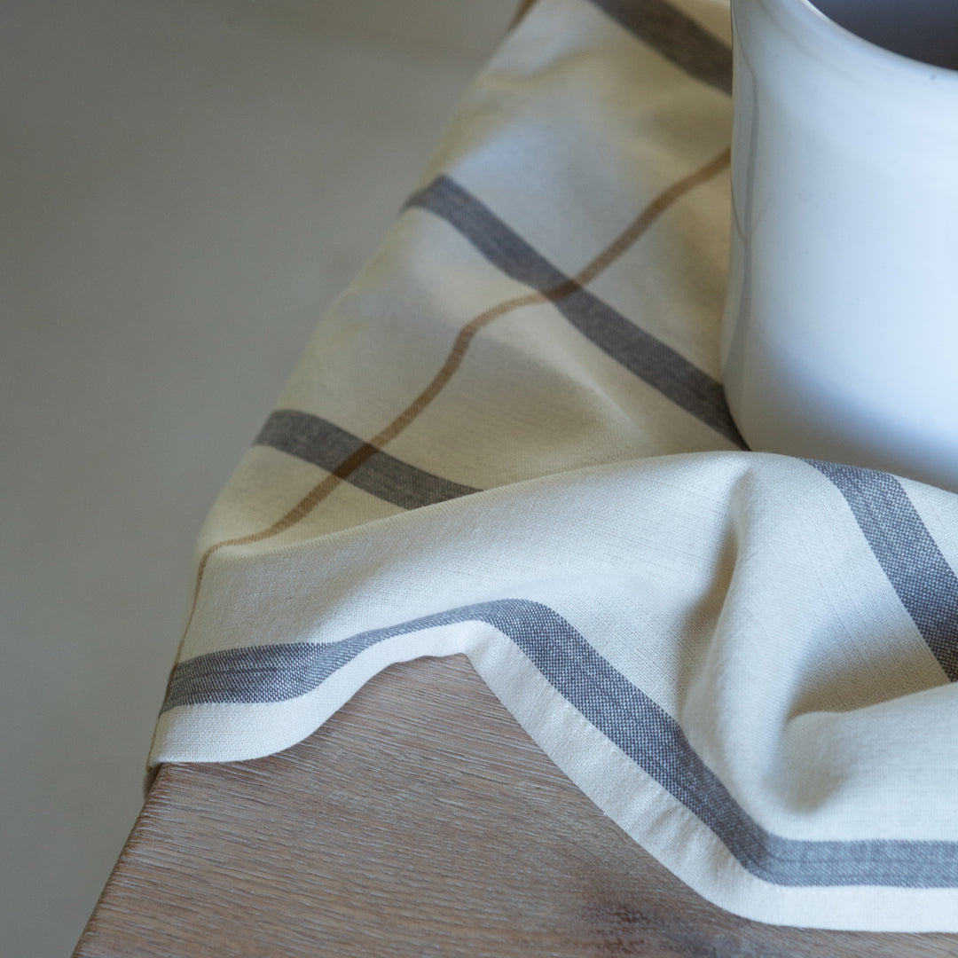 Organic Cotton Striped Tea Towel