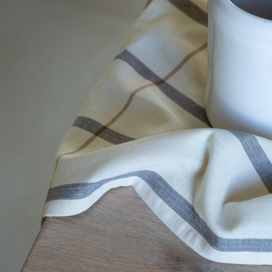 Organic Cotton Striped Tea Towel