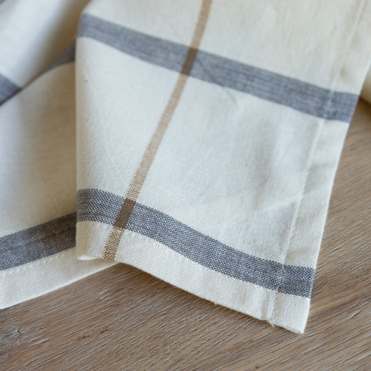 Organic Cotton Striped Tea Towel