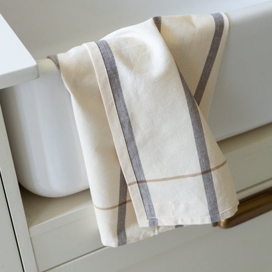 Organic Cotton Striped Tea Towel