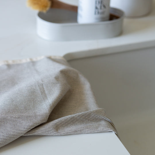 Organic Cotton Striped Tea Towel