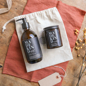 Natural Hand Wash & Candle in Gift Bag