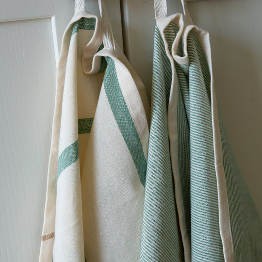 Organic Cotton Striped Tea Towel