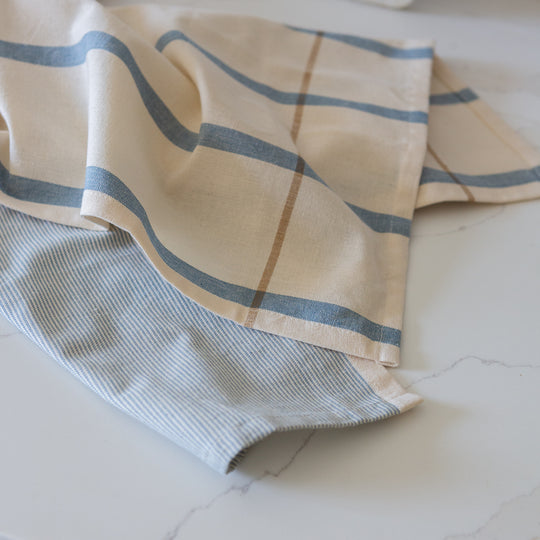 Organic Cotton Striped Tea Towel