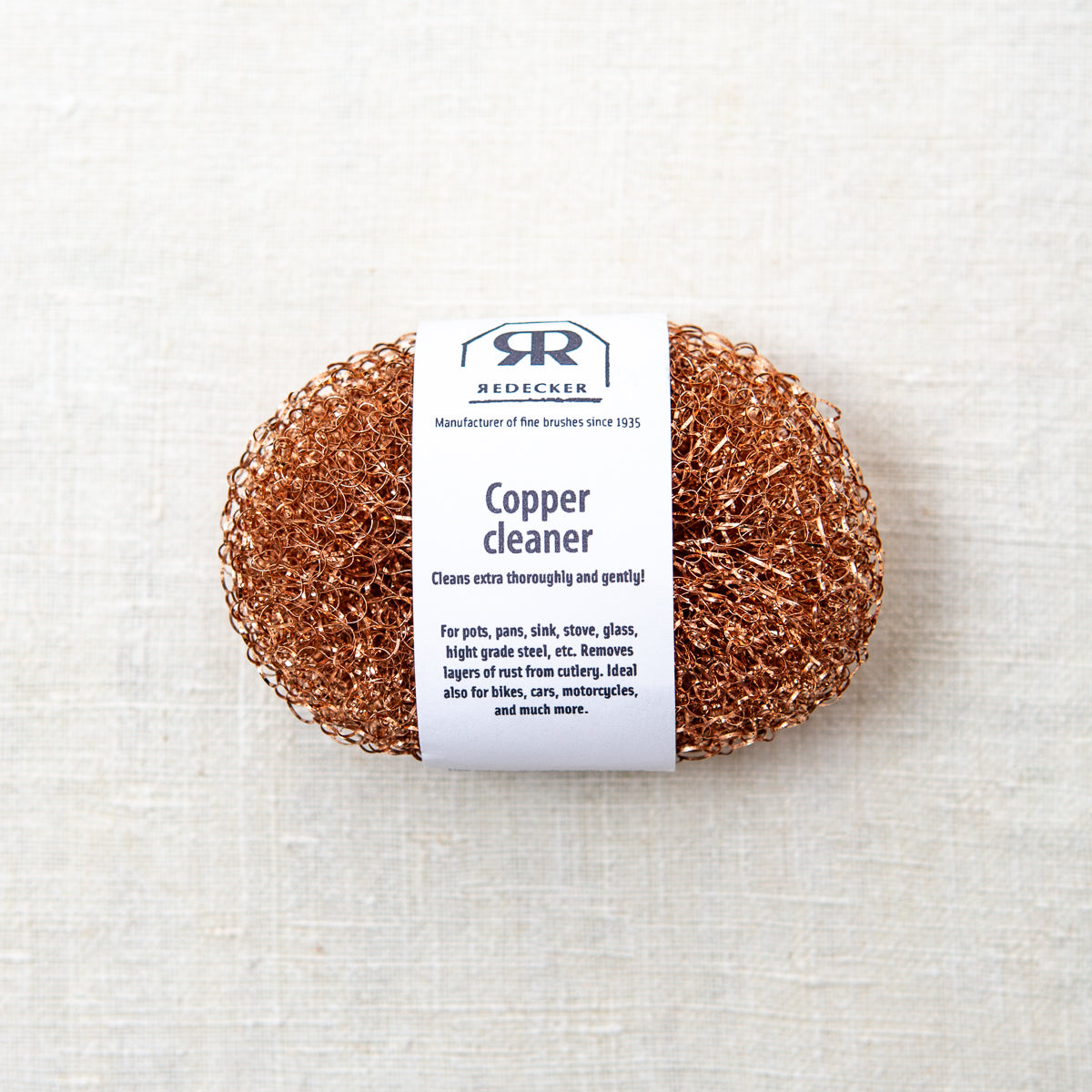 Photo of a Redecker copper scourer