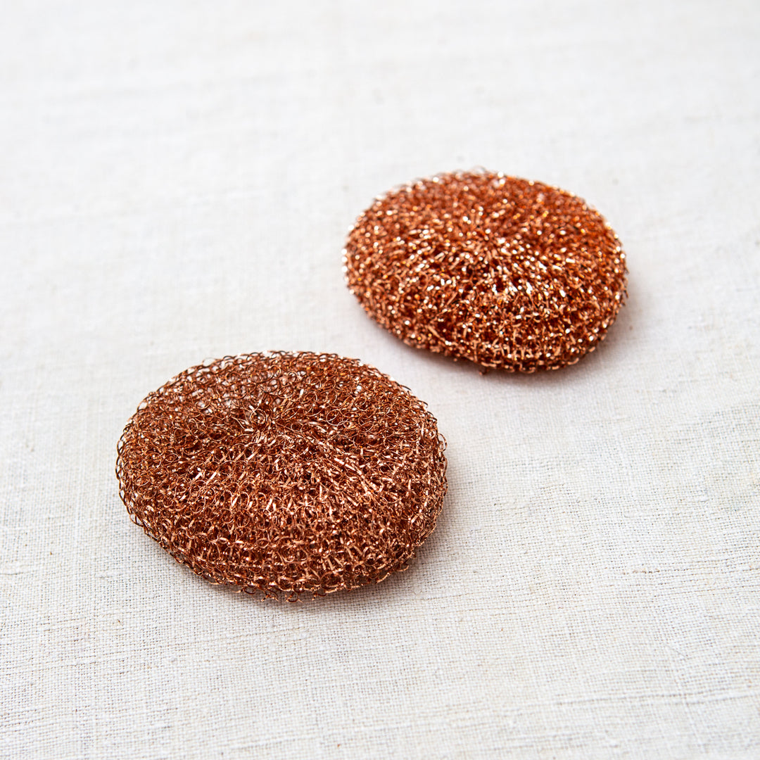 Photo of two Redecker copper scourers
