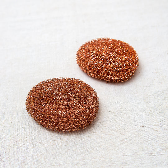 Photo of two Redecker copper scourers