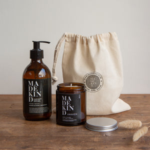 Natural Hand Wash & Candle in Gift Bag