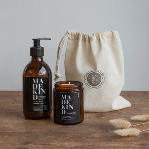 Natural Hand Wash & Candle in Gift Bag